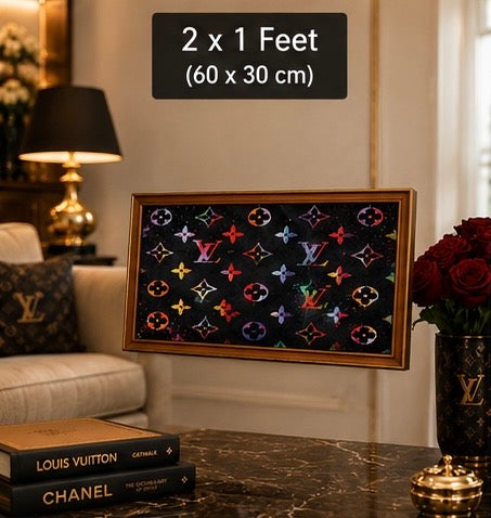 Louis Vuitton Inspired Luxury Velvet Frame