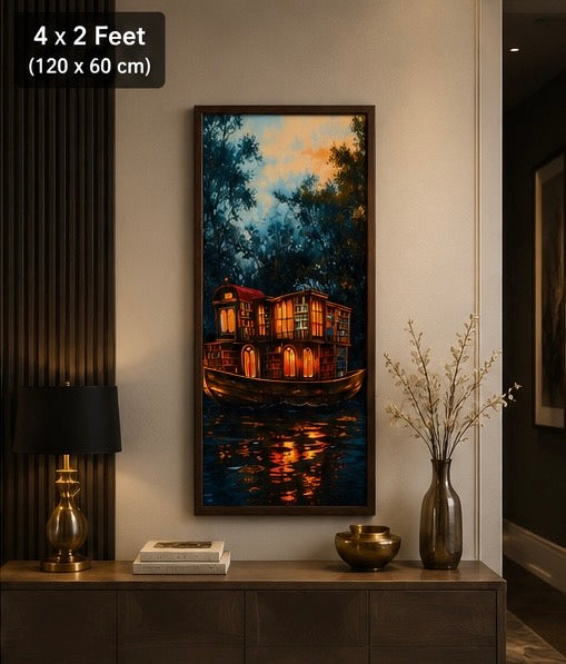 Enchanted Floating Library Velvet Wall Frame