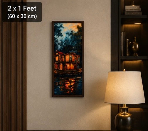 Enchanted Floating Library Velvet Wall Frame