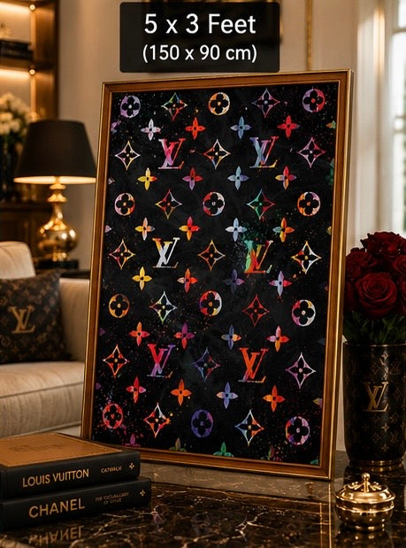 Louis Vuitton Inspired Luxury Velvet Frame