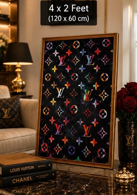 Louis Vuitton Inspired Luxury Velvet Frame