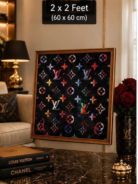 Louis Vuitton Inspired Luxury Velvet Frame