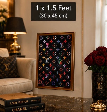 Louis Vuitton Inspired Luxury Velvet Frame