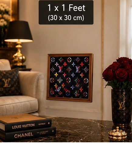 Louis Vuitton Inspired Luxury Velvet Frame